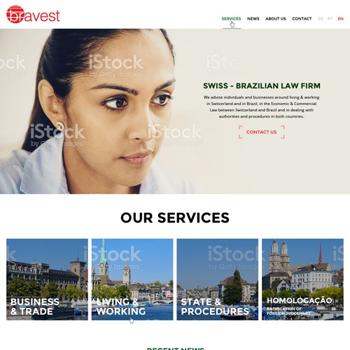 Attorney website with the title 'Law Firm Website'