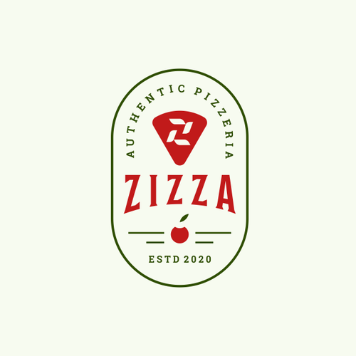 Italian design with the title 'vintage style pizza resto'