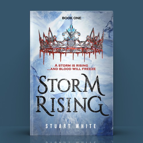 3D book cover with the title ''Dark Frozen' (1st book in a new series)'