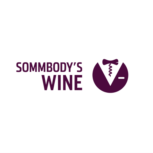 Wine bar logo with the title 'Out of the Box Wine Logo'