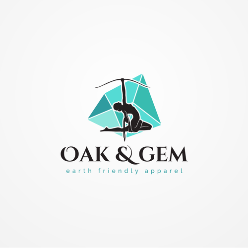 Gemstone logo with the title 'Oak & Gem'