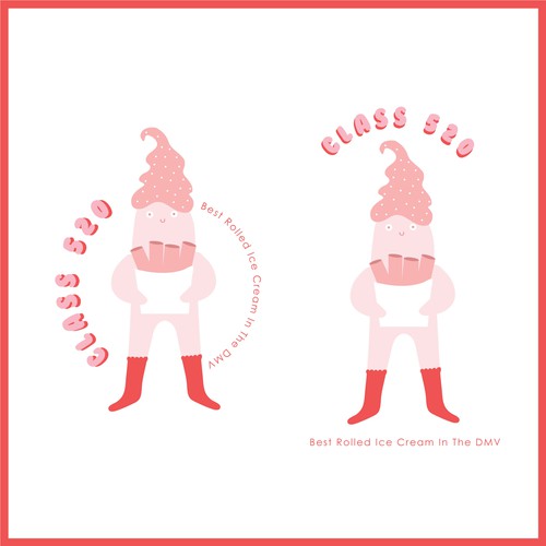 Packaging logo with the title 'Logo design for an Icecream shop'