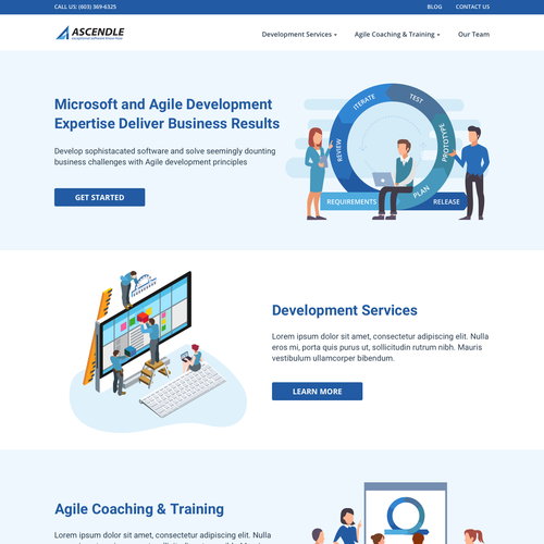 Isometric website with the title 'Design entry'
