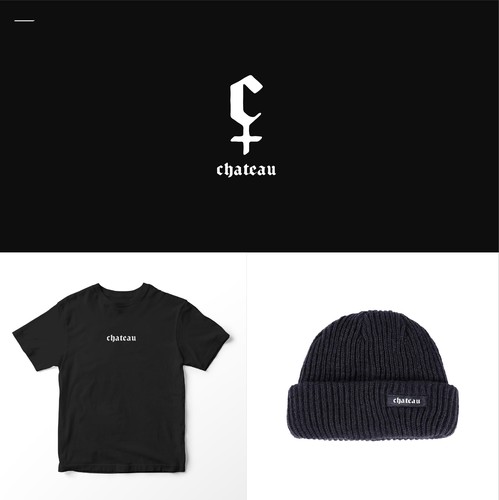 Sleeveless shirt logo with the title 'Bold Logo yet Egdy for Chateau'