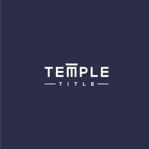 Temple logo with the title 'Temple'