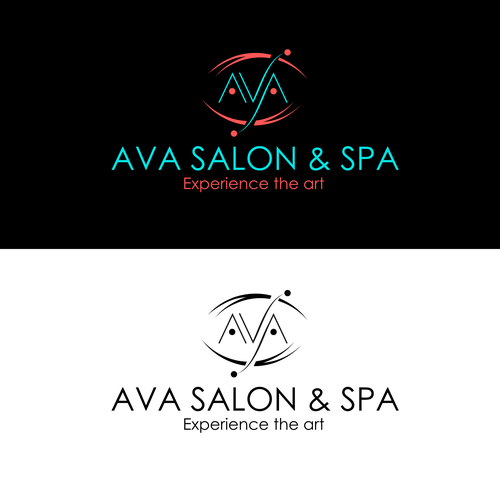 Lady logo with the title 'Logo concept for AVA Salon & Spa'