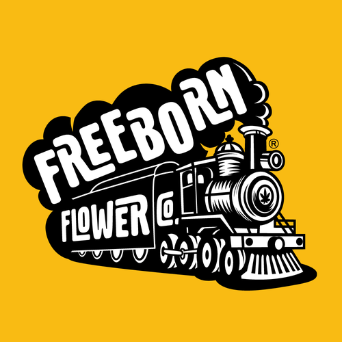 Cartoon design with the title 'Logo and branding for a North Carolina cannabis and lifestyle brand'