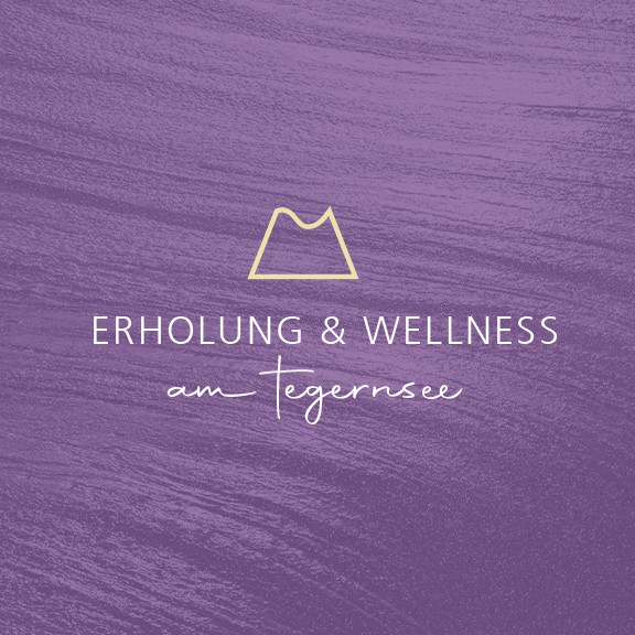 Floating design with the title 'Erholung und Wellness Logo'