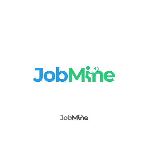 Mining logo with the title 'Direct To The Point Talent Acquisition Logo'