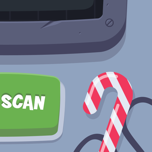 Nice design with the title 'santa tracker app'