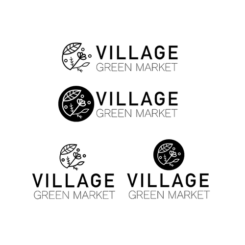 Linework design with the title 'Logo Concept For Local Deli.'