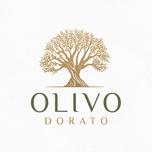 Premium logo with the title 'Beautiful Olive Tree Logo'