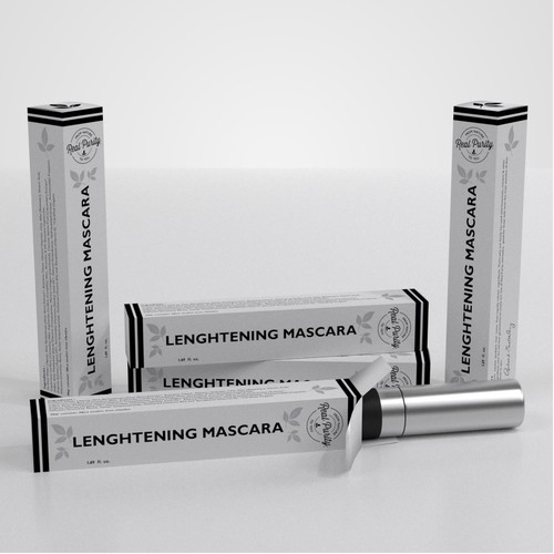 Women packaging with the title 'Simple  Packaging for Mascara'