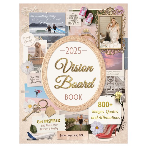 Marriage design with the title 'Manifestation Vision Board '
