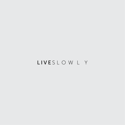 Living logo with the title ' emotive & simple logo for Live Slowly'