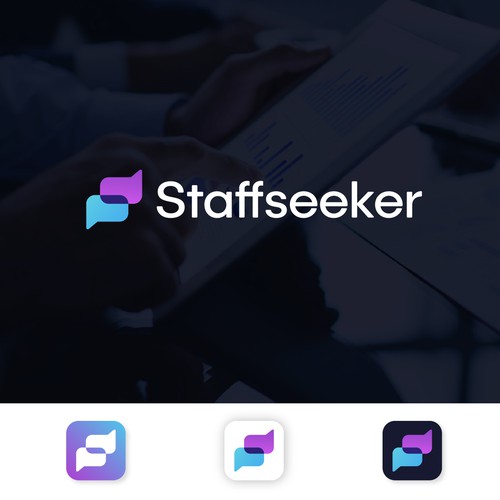 Work design with the title 'Logo For Staffseeker'