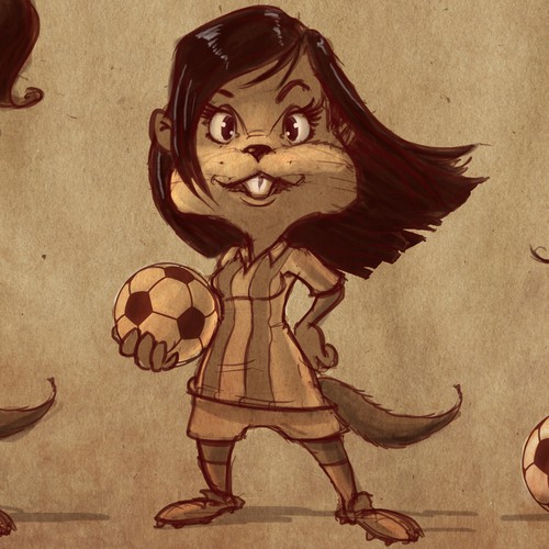 Soccer design with the title 'Football club mascot '