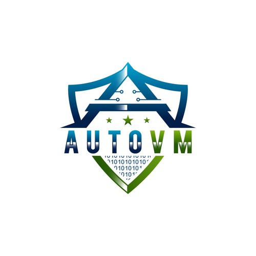 Pen tool logo with the title 'AutoVM'