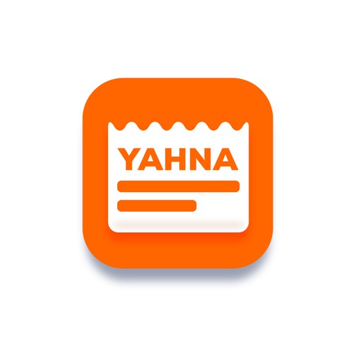 News design with the title 'News app icon design'