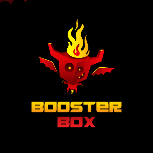 Design with the title 'Booster Box'