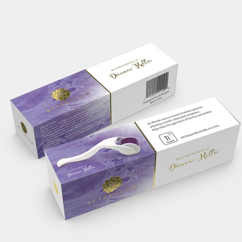 Gold packaging with the title 'Beauty Packaging Box for Afterglow'