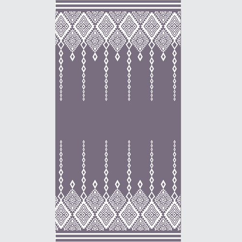 Beach artwork with the title 'BOHO Towel'