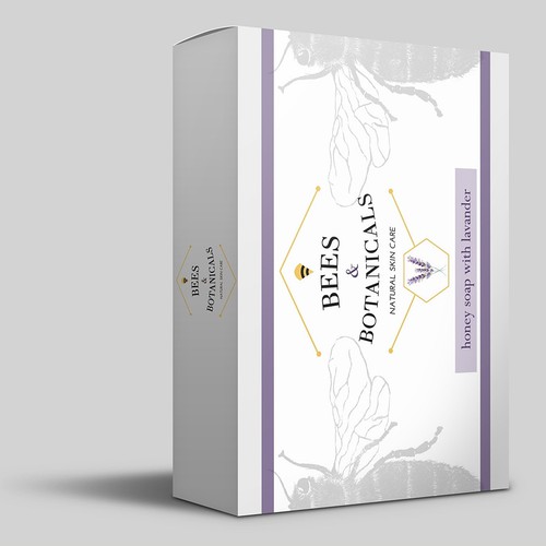 Soap label with the title 'Honey cosmetics'