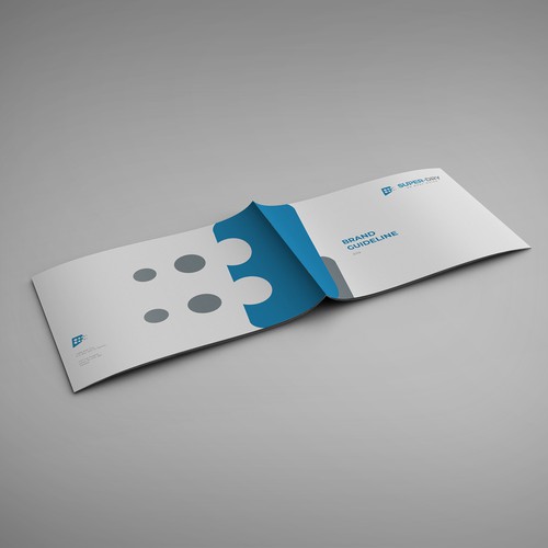 Style guide design with the title 'Brand Guide for Cleaning Service'