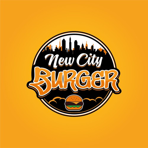 Hamburger logo with the title 'Burger Restaurant'