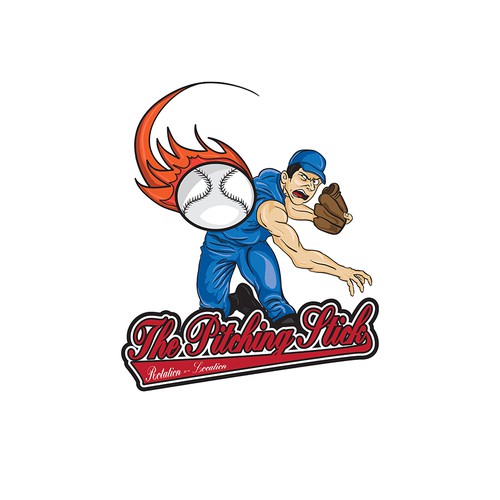 Ball logo with the title 'Pitching Stick'