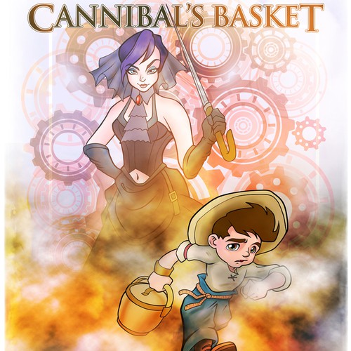 Book cover artwork with the title 'Book Cover Illustration'