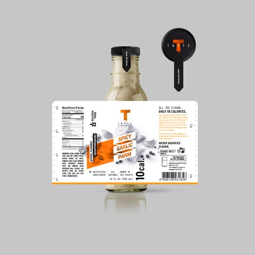 Sauce label with the title 'T Sauces Label'