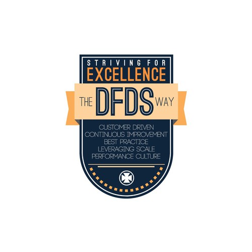 Ribbon logo with the title 'Leading European Company needs conference LOGO'