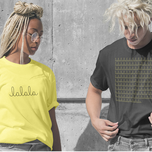 Loop design with the title '"lalala" Carefree Custom Wordmark'