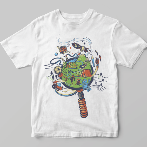 Education t-shirt with the title 'design for summer camp'
