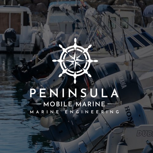 Naval logo with the title 'Peninsula Mobile Marine'