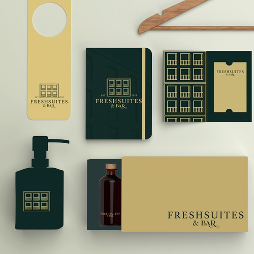 Suites design with the title 'Freshsuites & Bar'