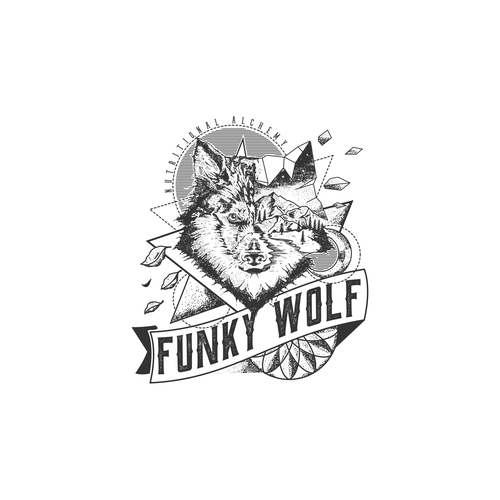 Path design with the title 'FUNKY WOLF'