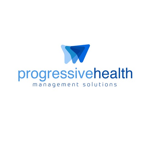Text logo with the title 'Winning logo for Progressive Health company'