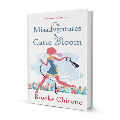 Romantic book cover with the title 'Romantic comedy book cover'