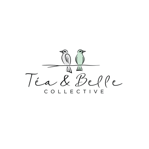 Creative brand with the title 'Beautiful logo for Australian store Téa & Belle Collective'