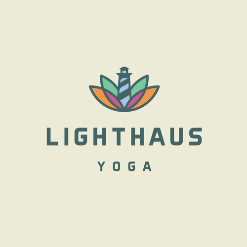 Lighthouse logo with the title 'Lighthaus Yoga'
