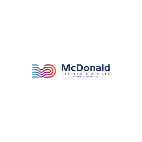 HVAC logo with the title 'HVAC logo for Mc Donald'