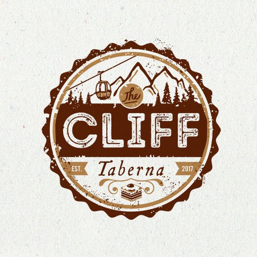 Tavern design with the title 'Logo design for The Cliff - Taberna'