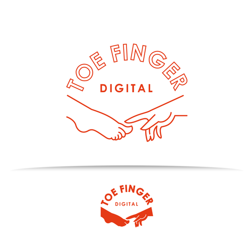 Finger design with the title 'A concept for Podcasting Network Logo'