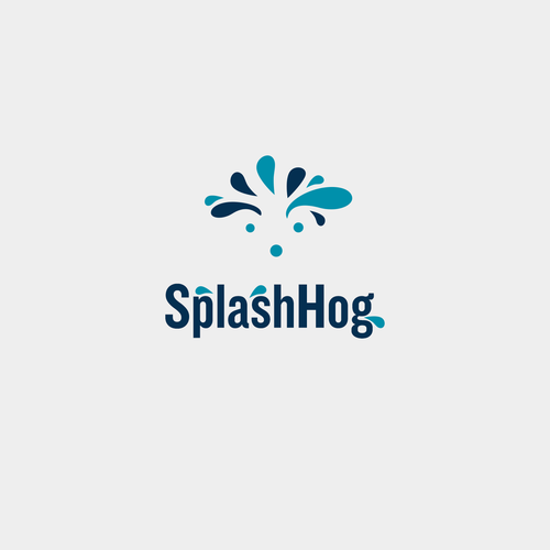 Pool logo with the title 'Splash hog'