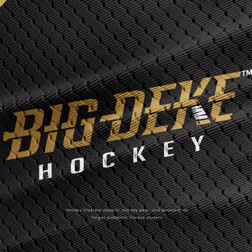 Hockey logo with the title 'Big Deke Hockey'