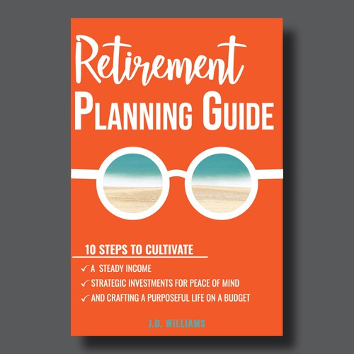Retirement design with the title 'Retirement Planning Guide'