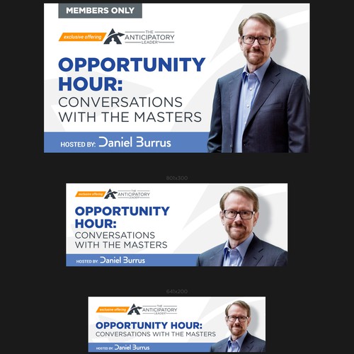 Set design with the title 'Banner set that grab buyers.'