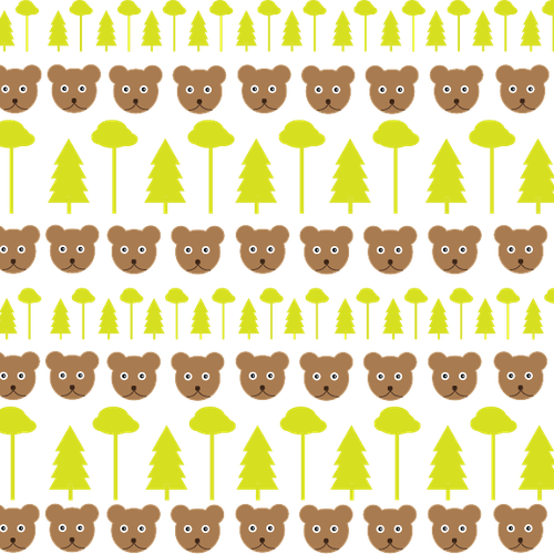 Tree artwork with the title 'Colorado Woodlands Pattern'